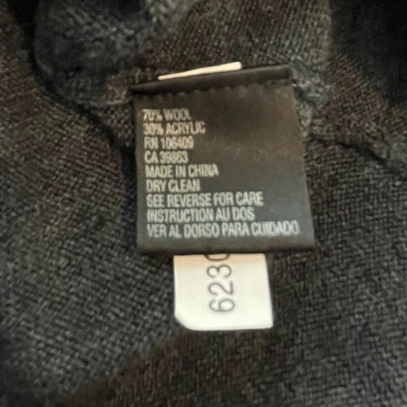 Tahari Gray Wool Sweater Tank Top Size 2 - Picture 2 of 4